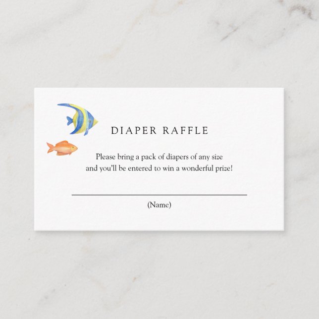 Under the Sea Ocean Books for Baby insert card (Front)