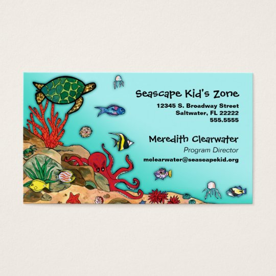 Under the Sea- Ocean Life Profile Card