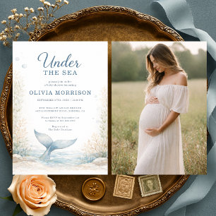 Under the Sea Ocean Photo Baby Shower Invitation