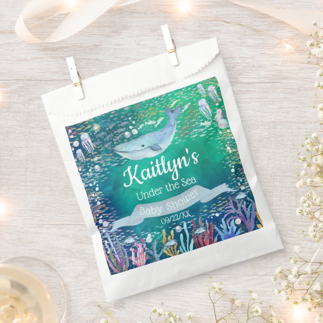 Under The Sea | Ocean Themed Baby Shower Favour Bags (Clipped)