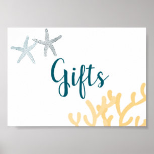 Under the Sea Ocean themed Baby Shower Gifts Sign