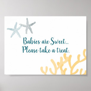 Under the Sea Ocean themed Baby Shower Treats Sign