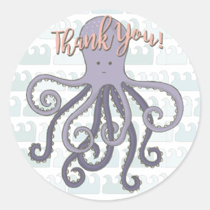 Under the sea Octopus Stickers