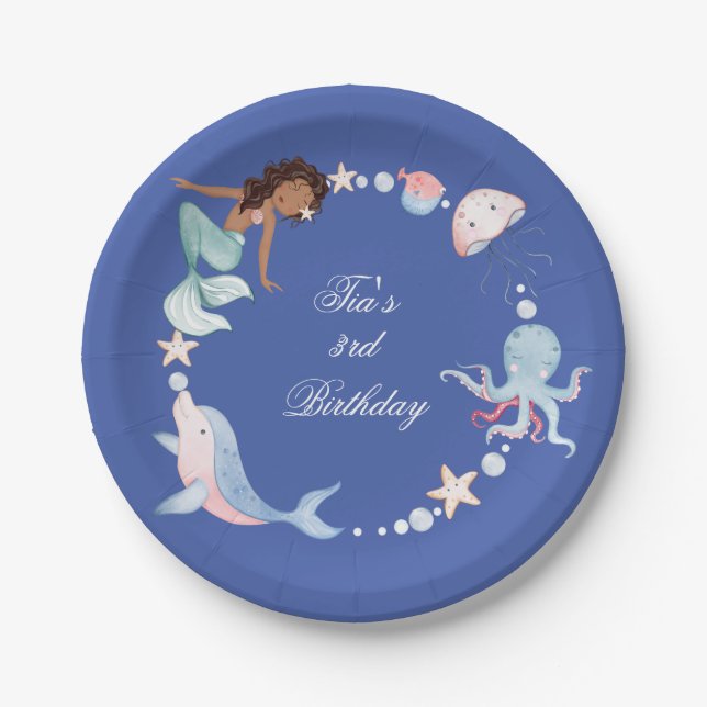 Under the sea paper plate (Front)