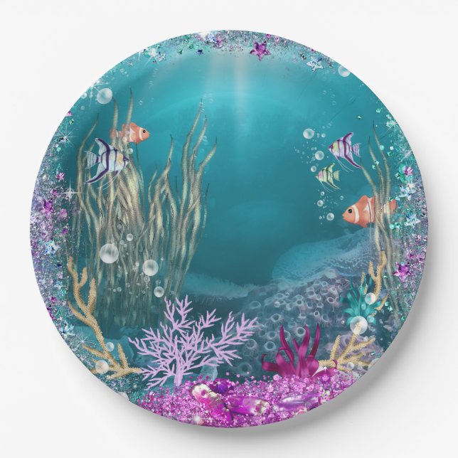 Under the Sea Paper Plates (Front)