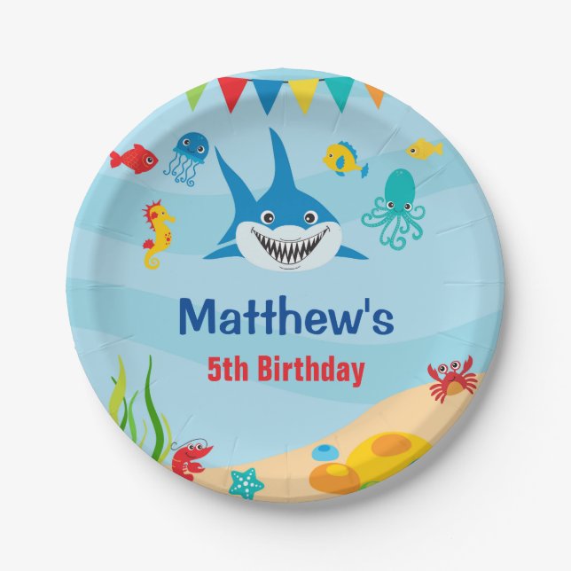 Under the Sea Paper Plates (Front)