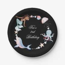 Under the sea Paper plates