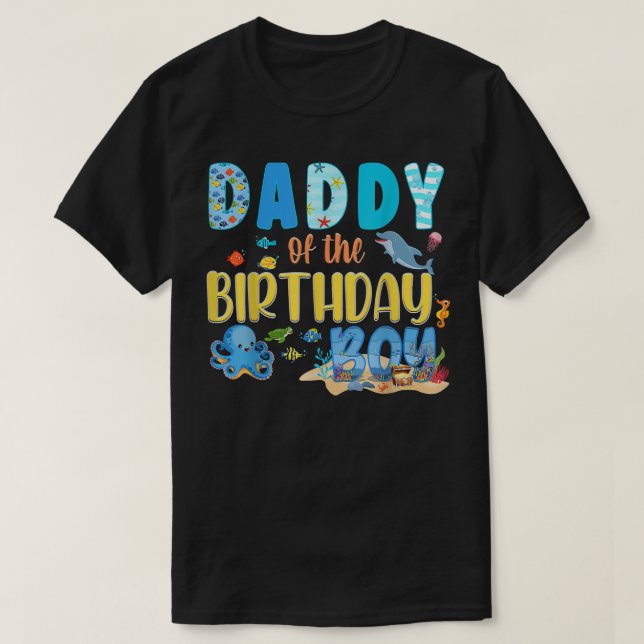 Under The Sea Party Birthday Fish Aquarium Animals T-Shirt (Design Front)