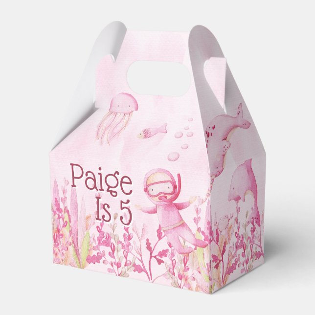 Under the Sea Party Favor Box 🐠 Custom Gift Boxes (Front Side)