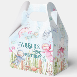 Under the Sea Party Favor Box 🐠 Custom Gift Boxes