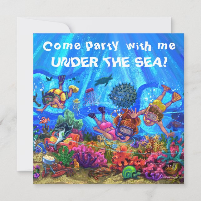 Under the Sea Party Invitation (Front)