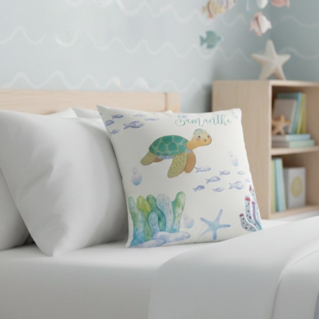 Under The Sea Pillow, Sea Lover Cushion (Creator Uploaded)