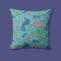Under the Sea - Playful Seahorse and Shell Pattern