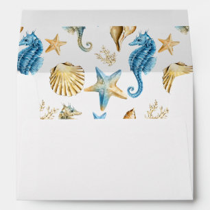 Under the Sea Pre-Printed Return Address 5x7 Envelope