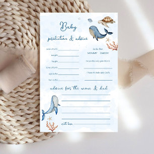 Under the sea Prediction and Advice Game Card