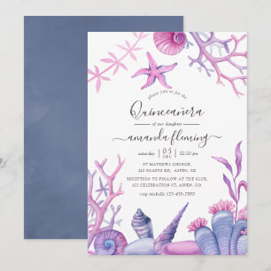 Under the Sea Quinceañera Announcement