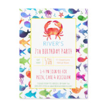 Under The Sea Rainbow Fish Birthday Baby Shower