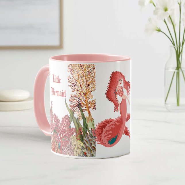 Under The Sea Red Little Mermaid Coral Reef Ocean Mug (Under The Sea Red Little Mermaid Coral Reef Ocean Mug)