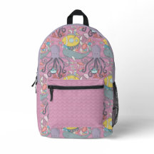 UNDER THE SEA rose backpack