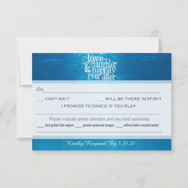 Under the Sea RSVP Invitation (Back)