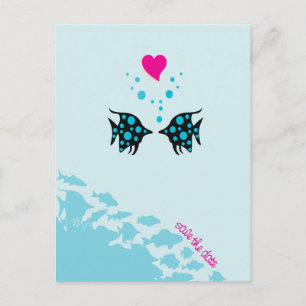Under the Sea Save the Date Announcement Postcard