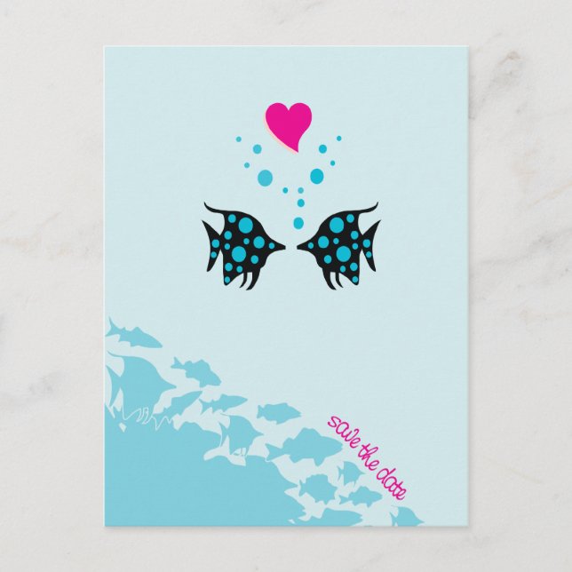 Under the Sea Save the Date Announcement Postcard (Front)