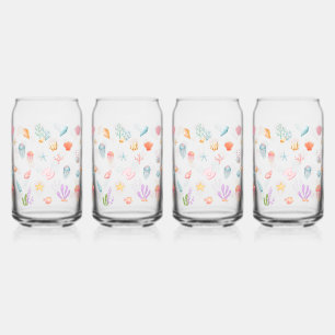 Under The Sea Set 1 Can Glass
