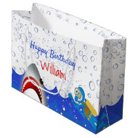 Under the sea shark birthday party boys
