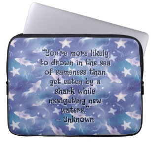 Under The Sea; Sharks Laptop Sleeve