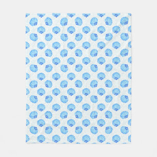 under The Sea Shell Fleece Blanket