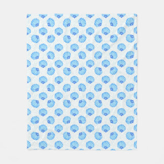 under The Sea Shell Fleece Blanket