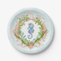 Under the Sea Shell Frame with Sea Horse