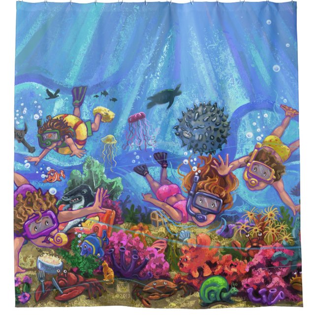 Under the Sea Shower Curtain (Front)