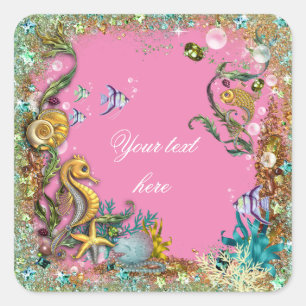 Under the Sea Square Sticker