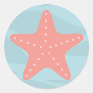 Under the sea star fish sticker