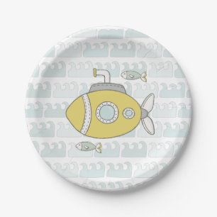 Under the sea Submarine Paper Plates