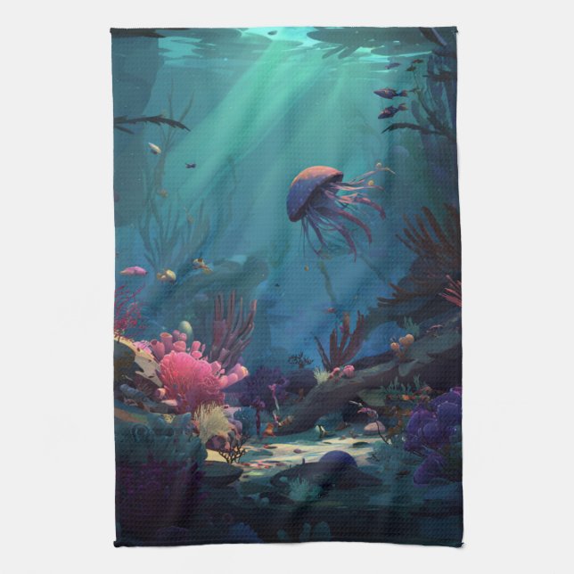 Under The Sea Tea Towel (Vertical)