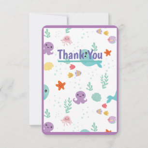 Under The Sea Thank You Card