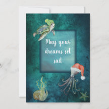 Under the Sea Watercolor Festive Best Wishes