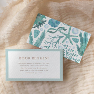 Under the Sea Watercolor Nautical Book Request Enclosure Card