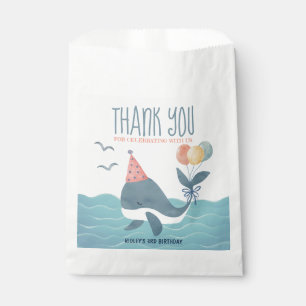 Under The Sea Whale Birthday Thank You Favour Bags