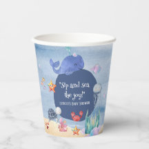 Under the Sea Whale jellyfish Starfish Baby Shower