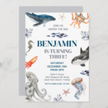 Under The Sea Whale Sea Birthday Party 