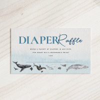 Under The Sea WhaleBaby Shower Diaper Raffle