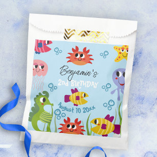 Under The Sea Whimsical Creatures Birthday Party Favour Bags
