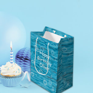 Under The Sea With Dolphins Birthday Party Medium Gift Bag