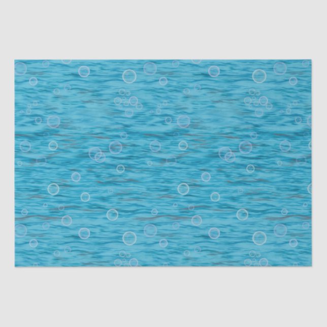 Under The Sea With Dolphins Birthday Party Tissue Paper (Front)