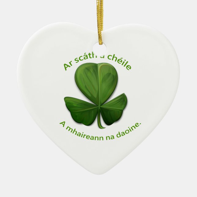 Under the shelter of each other people survive ceramic tree decoration (Front)