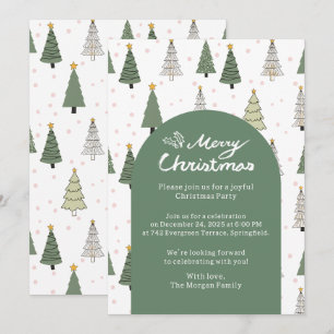 Under the Snowy Trees – Christmas Party Invitation