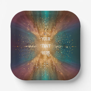 Under the Stars: A Celebration of Love Paper Plate